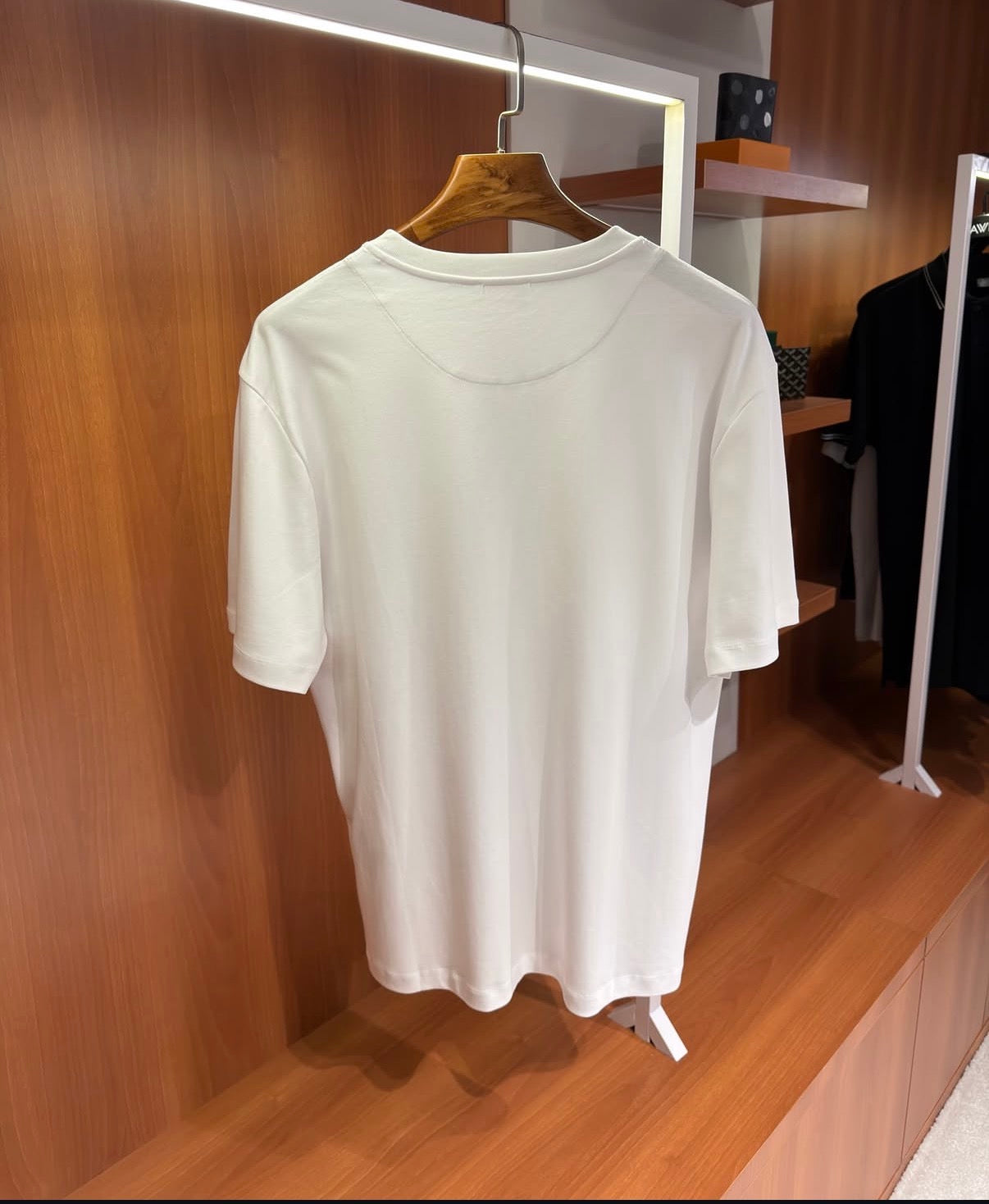 Prada Triangle Logo Mercerized T-Shirt – White