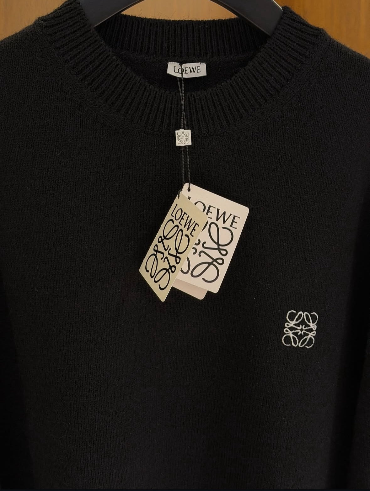 Loewe Anagram-Embroidered Wool Jumper.