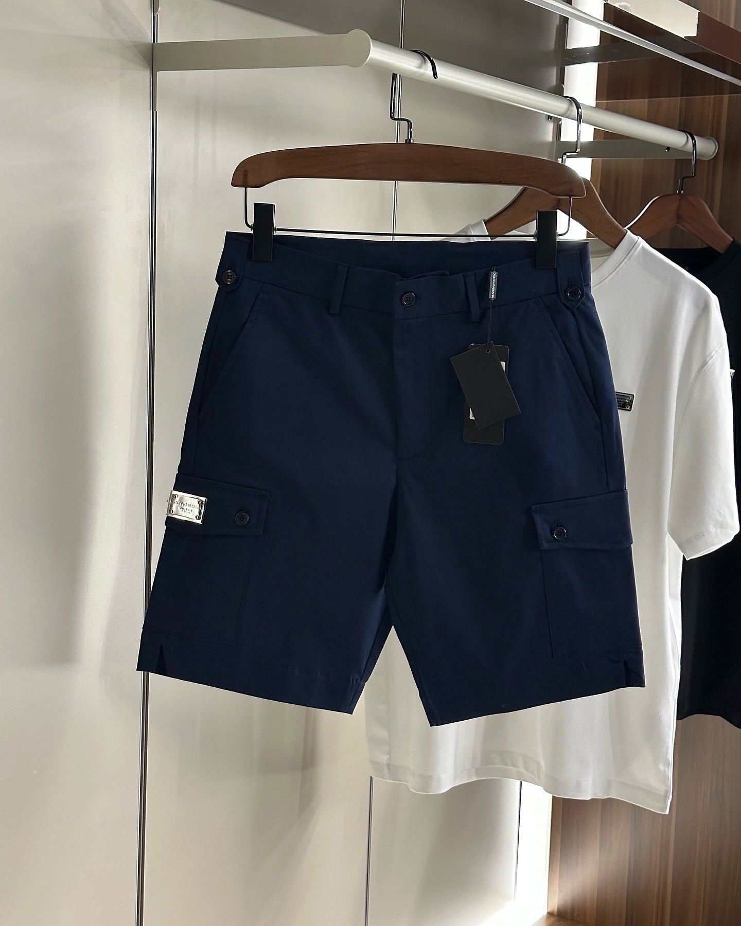 Dolce & Gabbana Navy Blue Technical Cargo Short