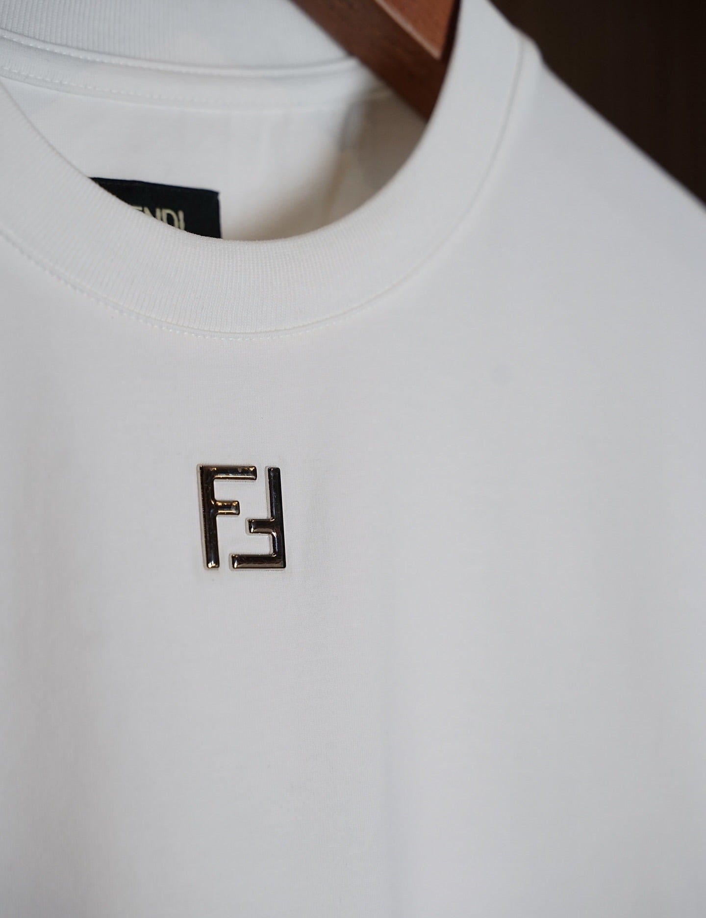 Fendi WhiteLogo Badge T-Shirt