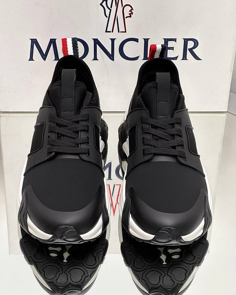 Moncler Trevia Luxury Low-Top Sneakers Black & White Edition
