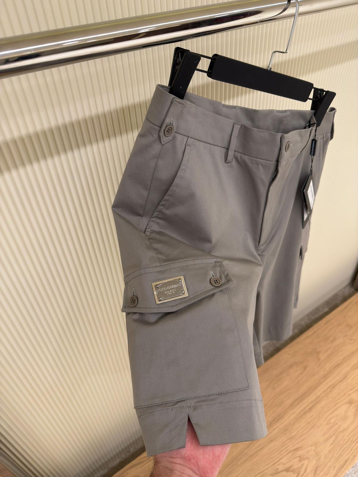 Dolce & Gabbana Grey Cargo Shorts