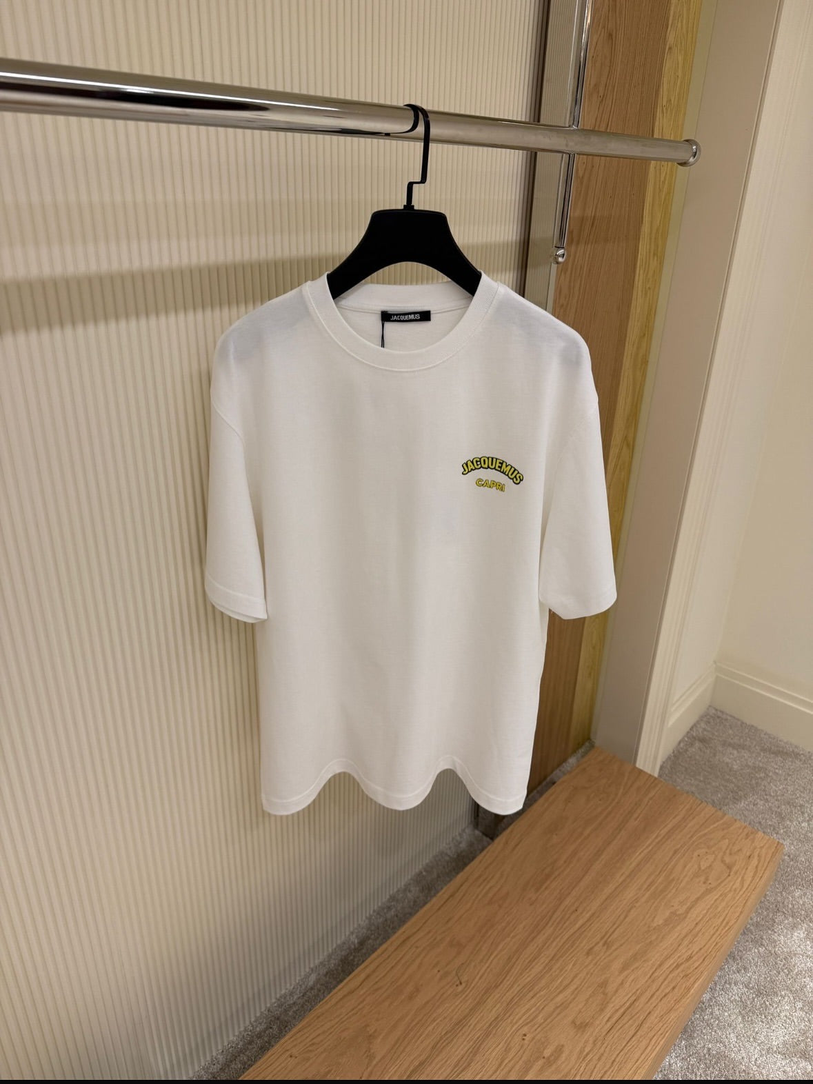 Jacquemus L’unico Lemon Leaf T-Shirt White