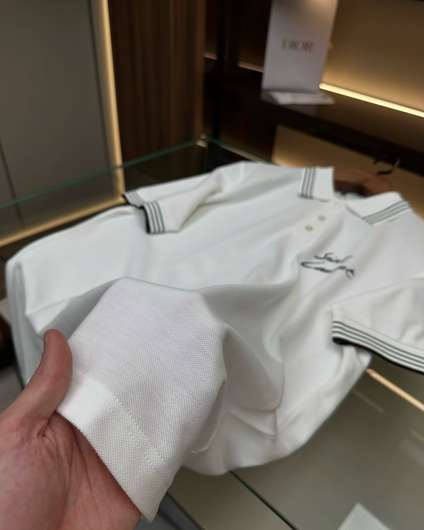 Saint Laurent White Polo Shirt with Embroidered Logo