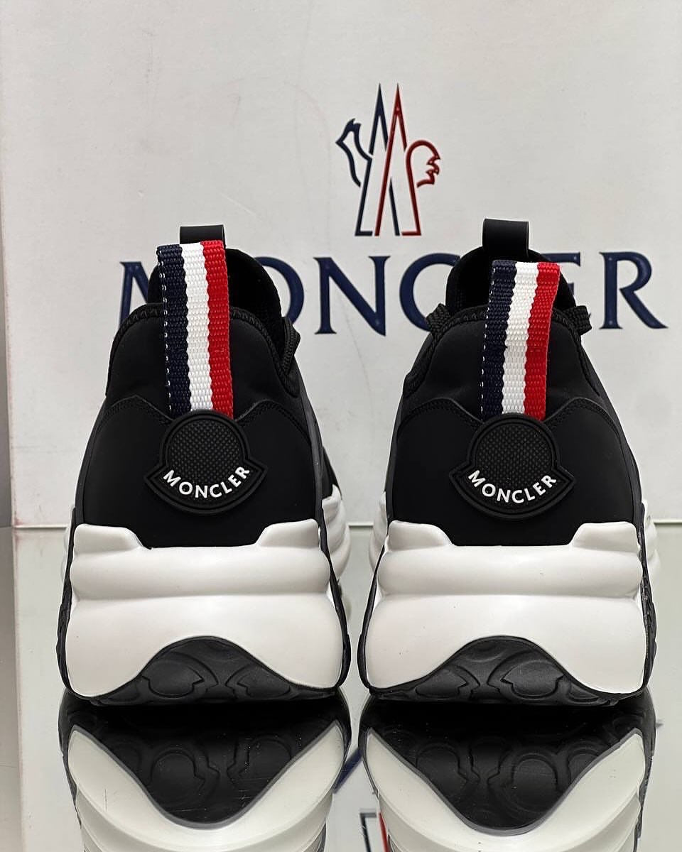 Moncler Trevia Luxury Low-Top Sneakers Black & White Edition
