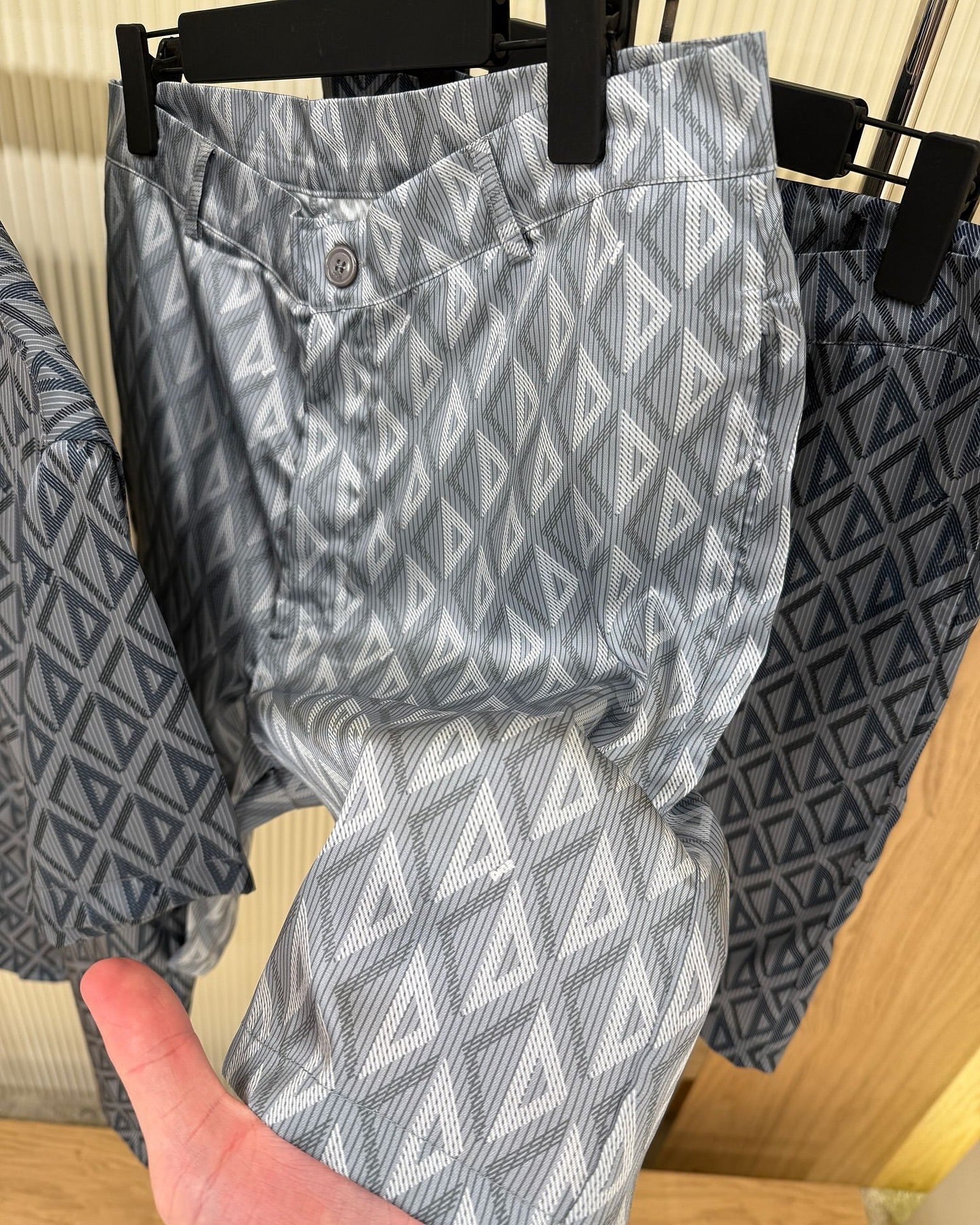 Dior Oblique Pattern Co-ord Set – Shirt & Shorts