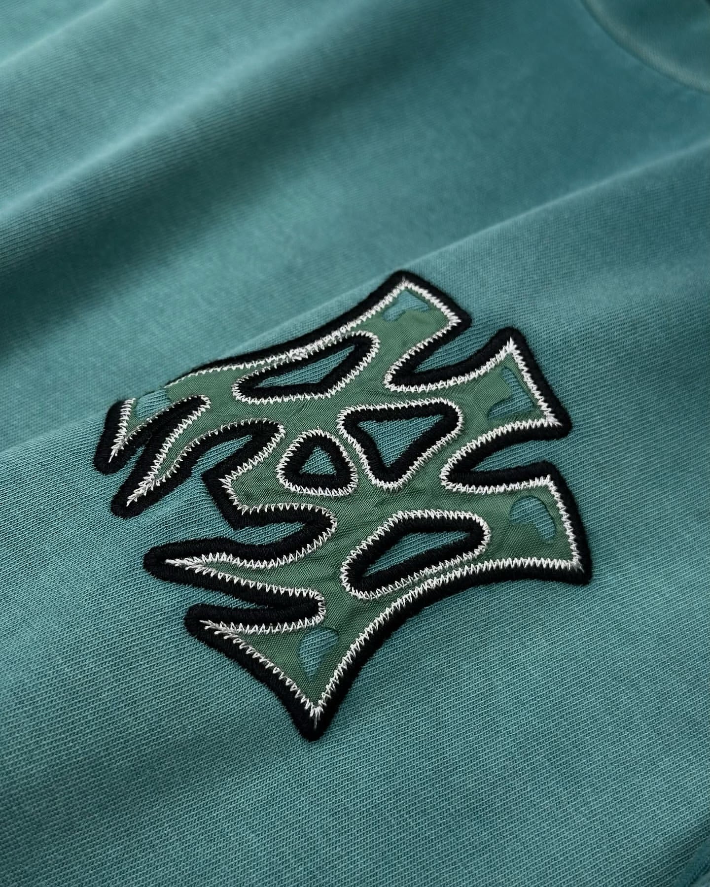 Amiri Hollywood Turquoise Logo Tee
