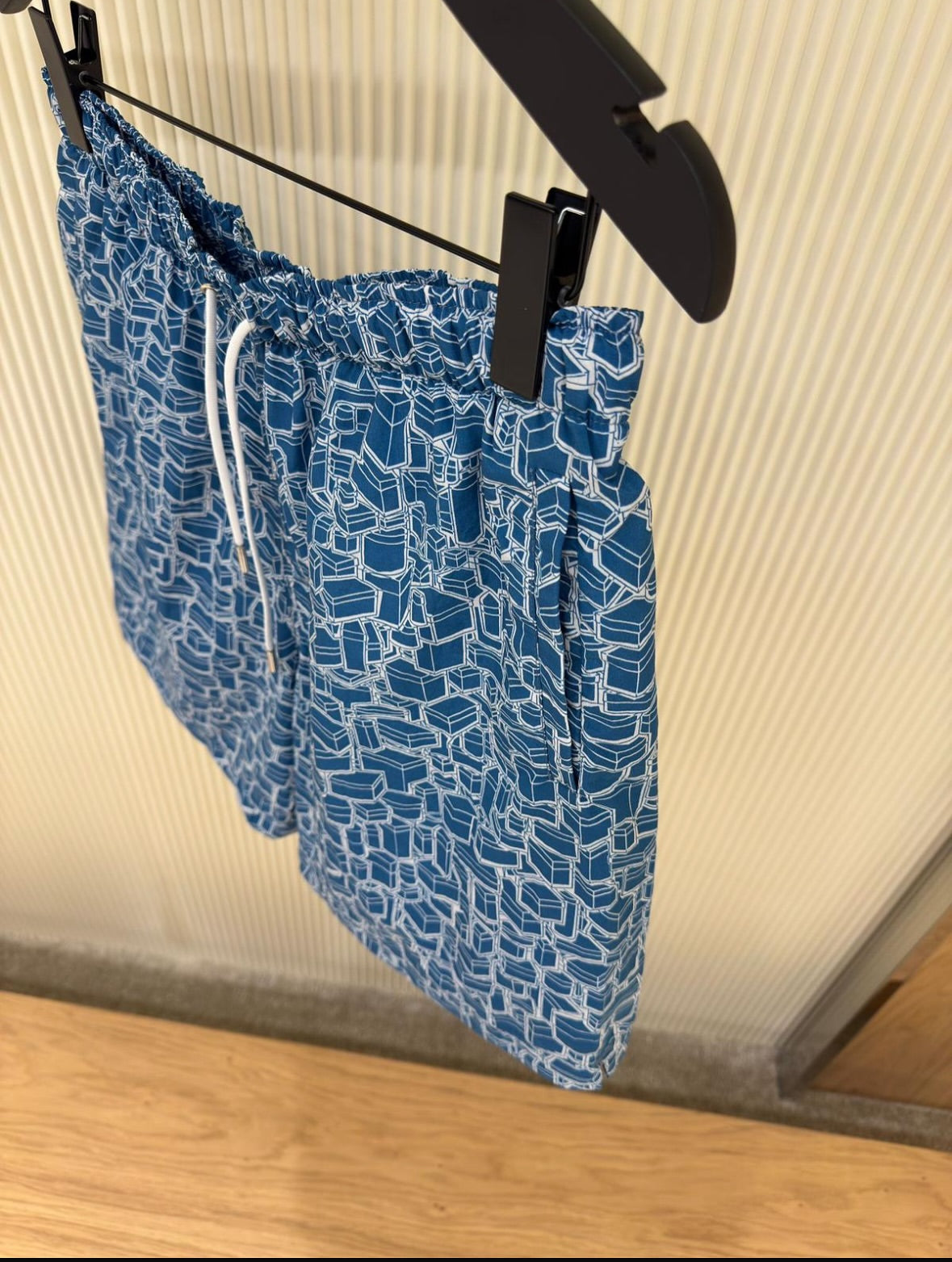 Hermès Azure Geometric Swim Shorts