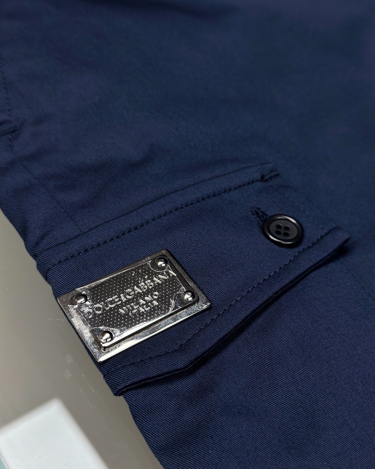 Dolce & Gabbana Navy Blue Technical Cargo Short