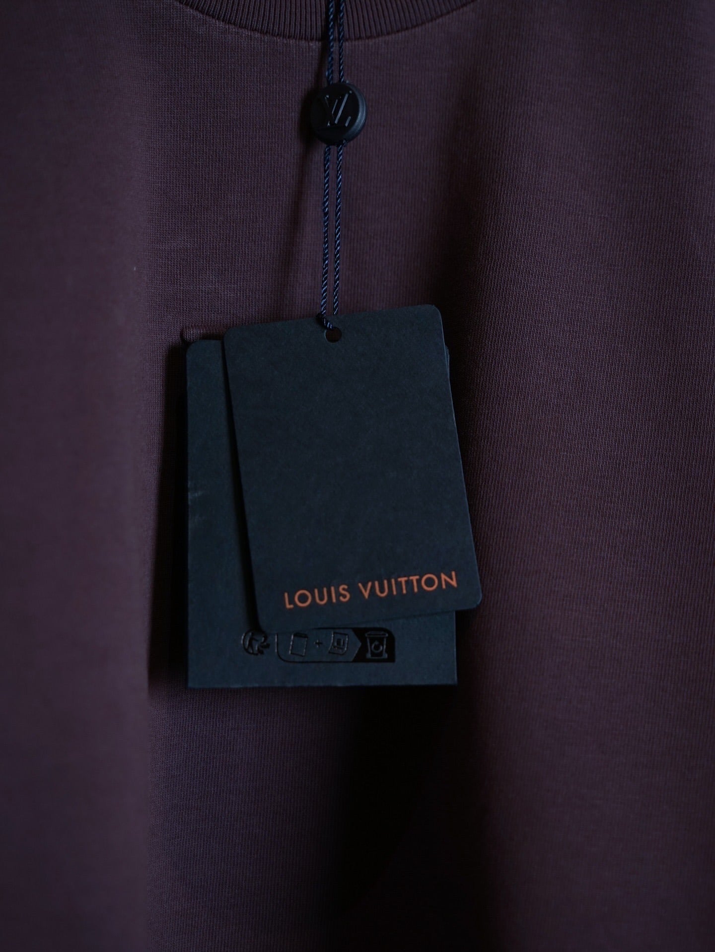 Louis Vuitton Classic Purple Embossed LV Tee