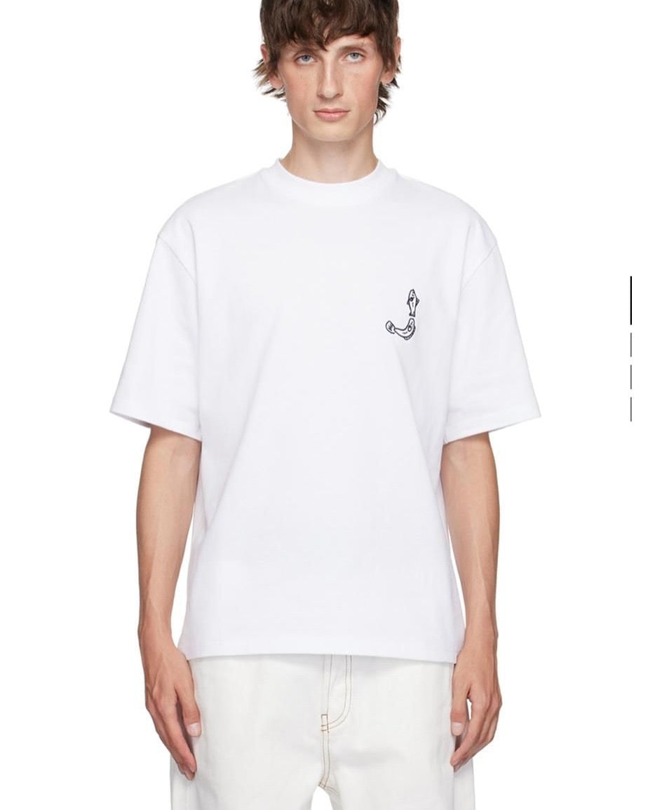 Jacquemus white“Capri Italia” Logo T-Shirt