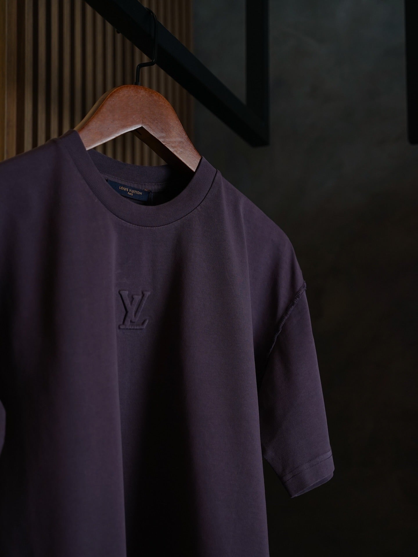 Louis Vuitton Classic Purple Embossed LV Tee