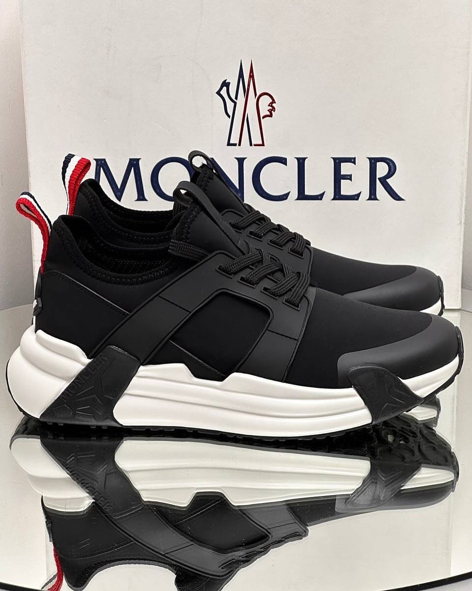 Moncler Trevia Luxury Low-Top Sneakers Black & White Edition