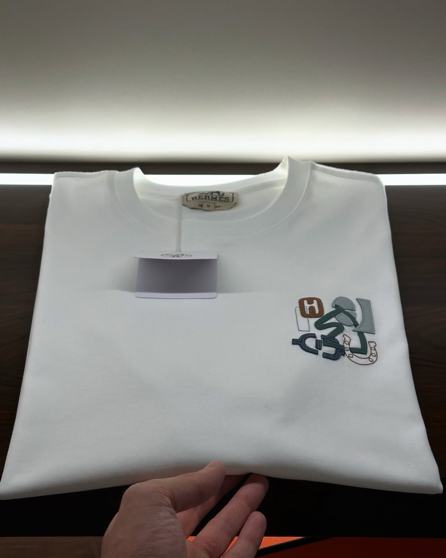 Hermès whiteGraphic Logo T-Shirt