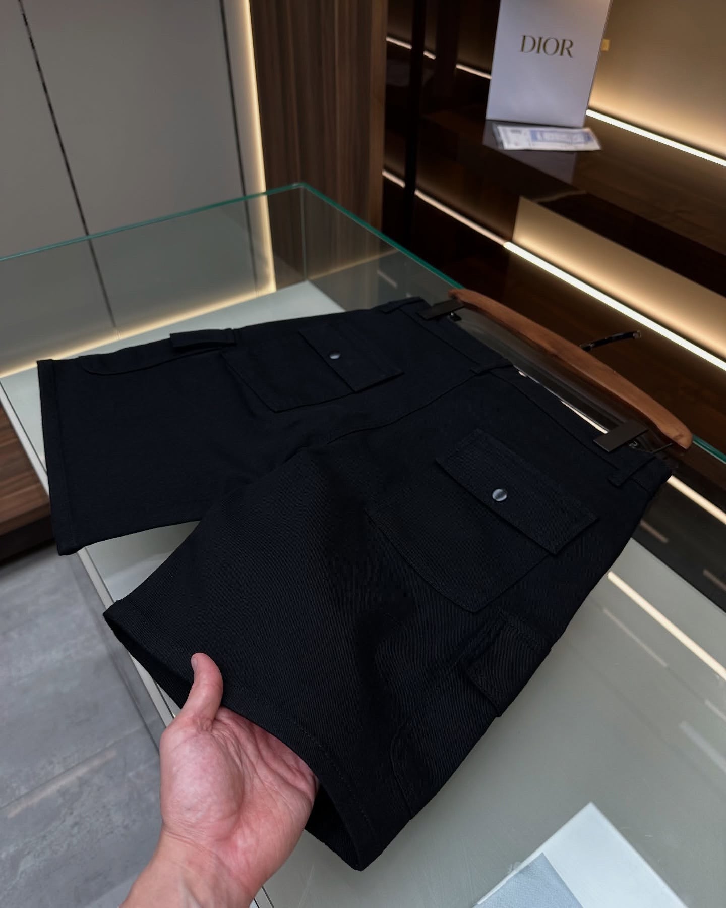 Prada Technical Cotton Bermuda Shorts – Black
