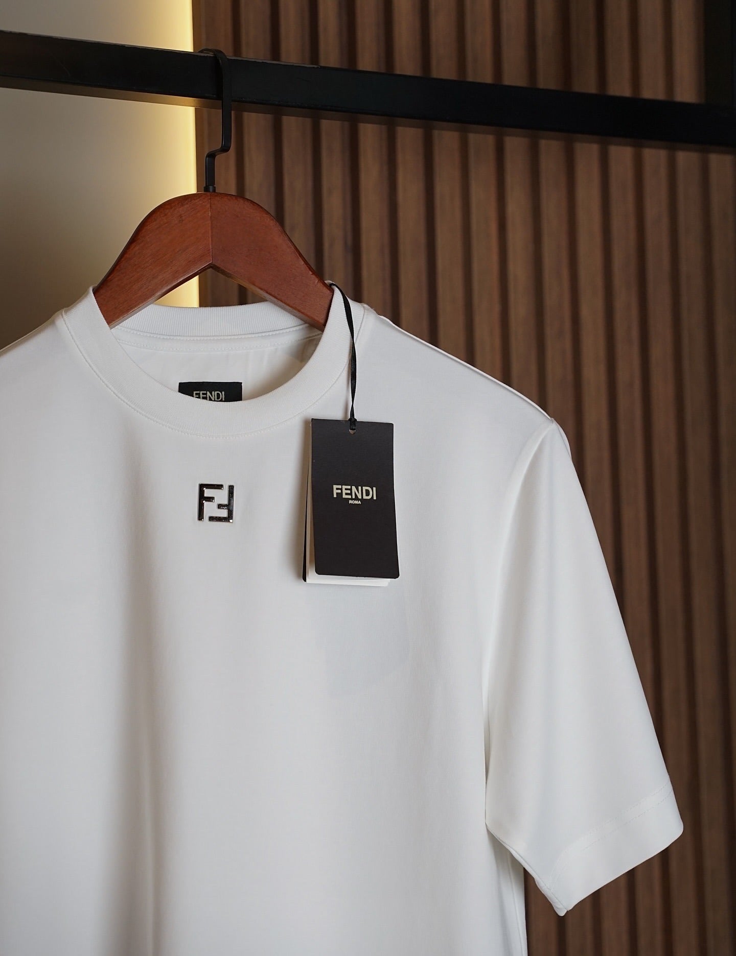 Fendi WhiteLogo Badge T-Shirt