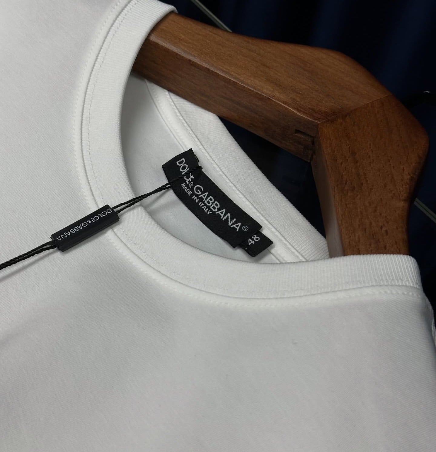 Dolce & Gabbana White Logo Patch T-Shirt (Oversize)