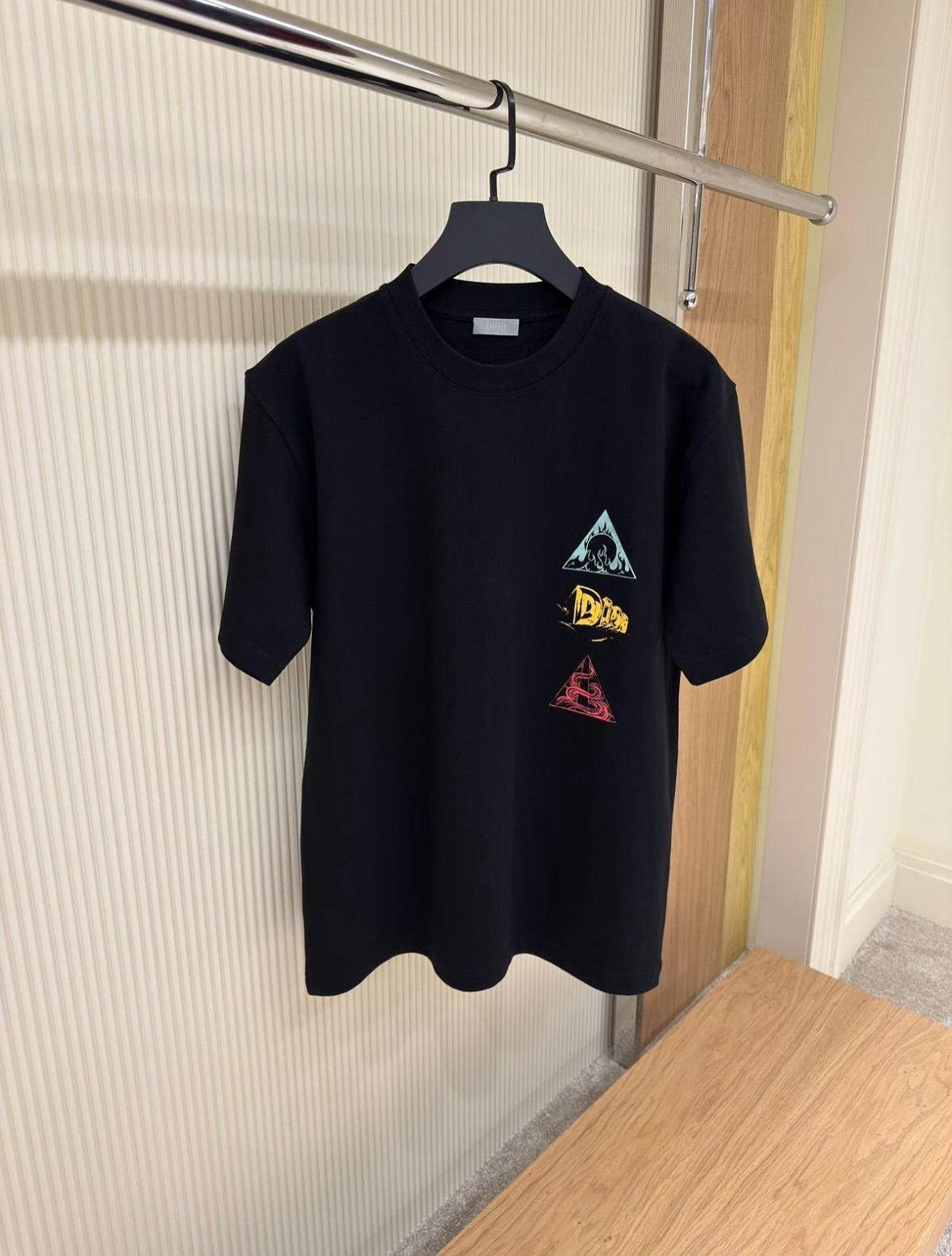 Dior Graphic Mountain Scene T-Shirt – Black
