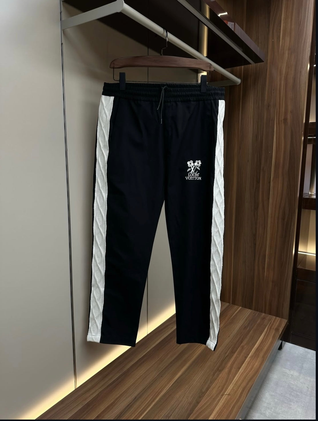 Louis Vuitton Black & White Two-Piece Track Set - CBLACK