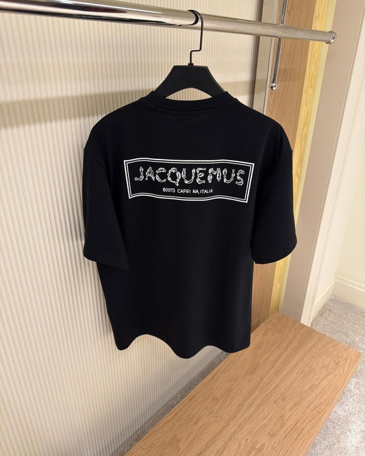 Jacquemus Black “Capri Italia” Logo T-Shirt