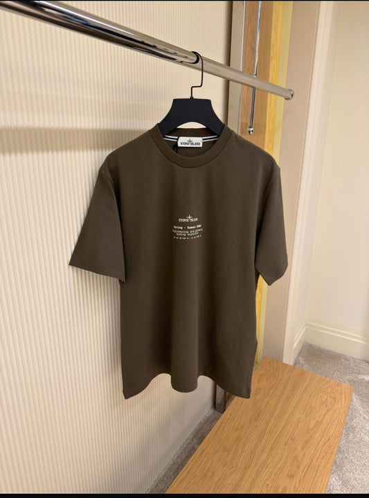 Stone Island Compass Graphic T-Shirt – Dark Olive