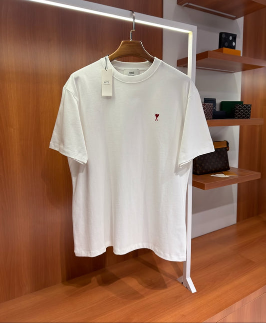 AMI Paris White  Ami de Cœur T-Shirt - CBLACK