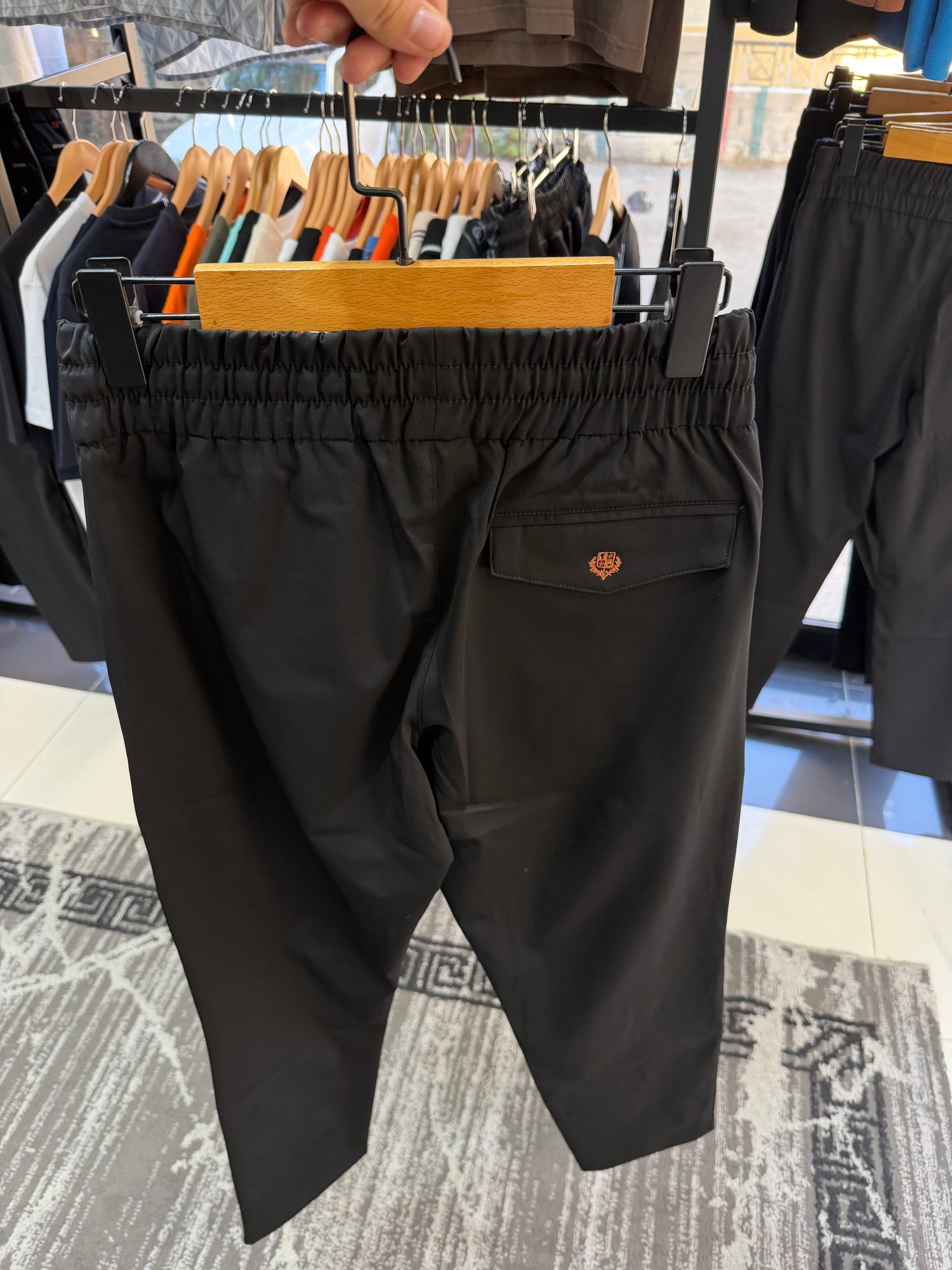 Zegna Essential Technical Drawstring Pants – Black