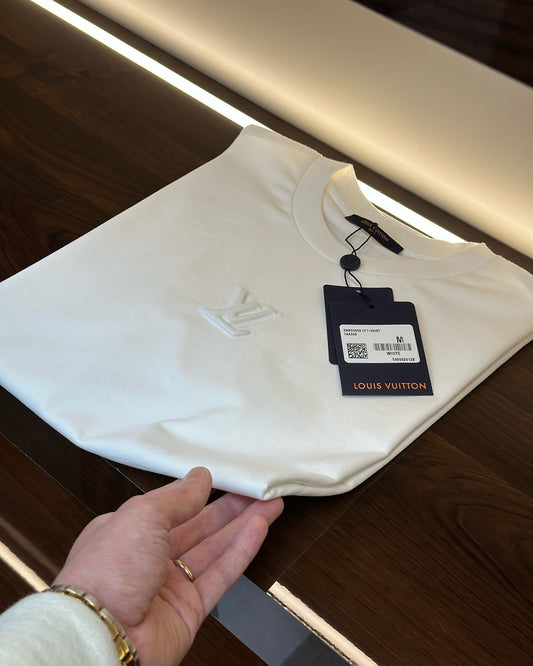 Louis Vuitton Embossed White T-Shirt