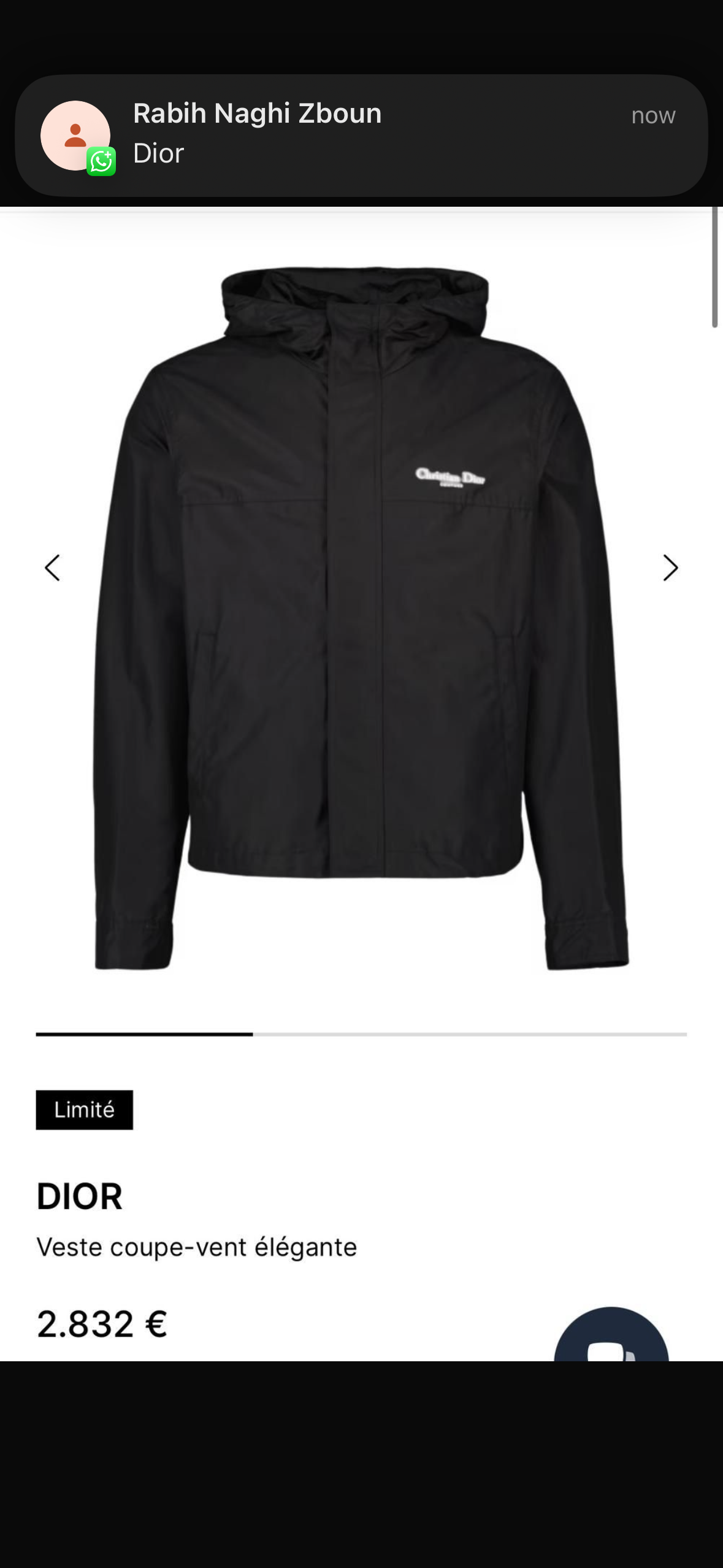 Jacket Dior - CBLACK