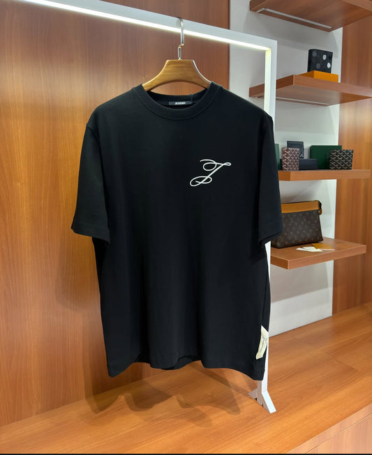 Jacquemus logo-embroidered T-shirt - CBLACK