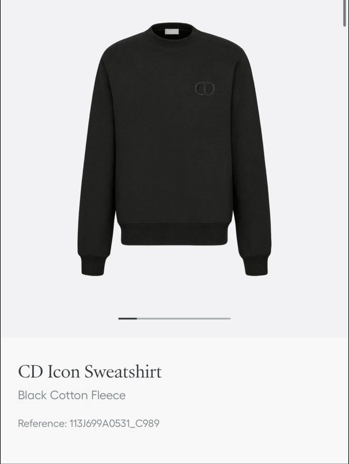 the Dior CD Icon Sweatshirt.