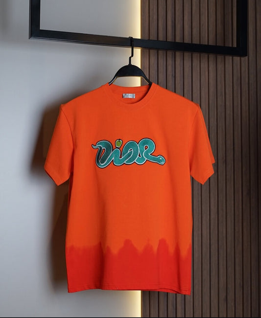 Dior Orange Snake “Vibe” T-Shirt