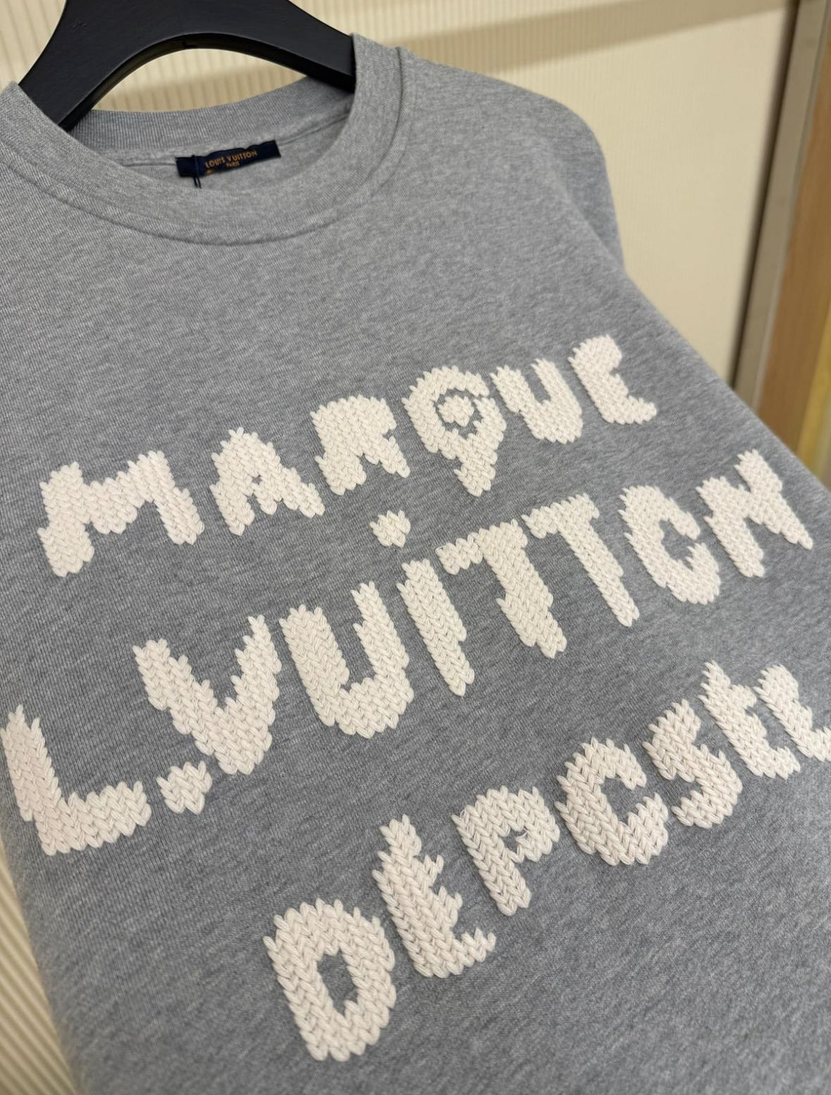 Louis Vuitton Embroidered Signature Sweatshirt.