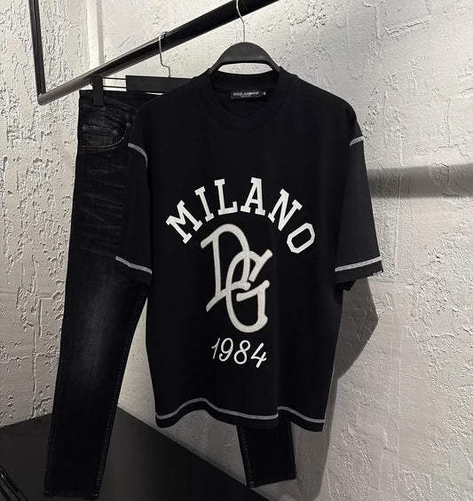 Dolce & Gabbana “Milano 1984” Graphic T-Shirt – Black