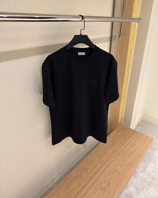 Dior Embroidered Logo T-Shirt – Black