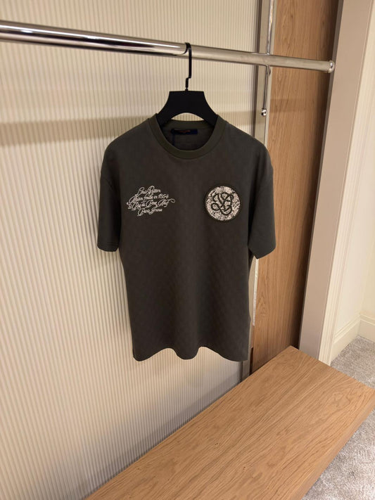 Louis Vuitton Embroidered Crest T-Shirt – Dark Green