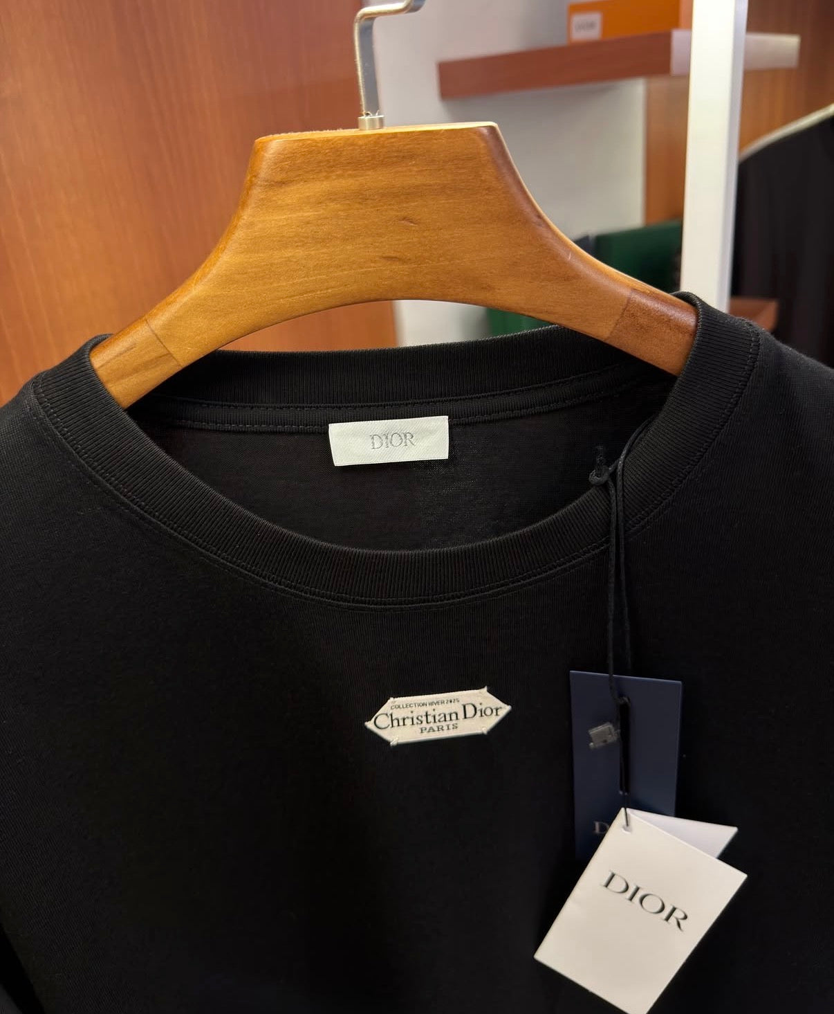 Dior Diamond Logo Black T-Shirt