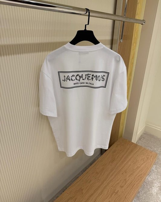 Jacquemus white“Capri Italia” Logo T-Shirt