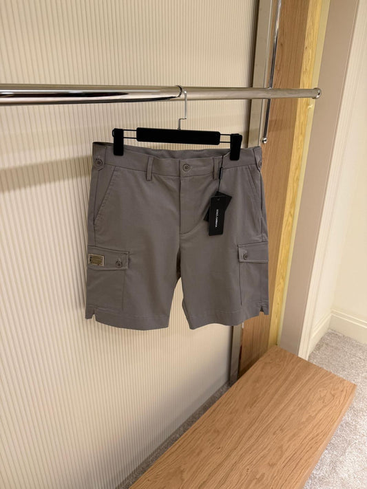 Dolce & Gabbana Grey Cargo Shorts
