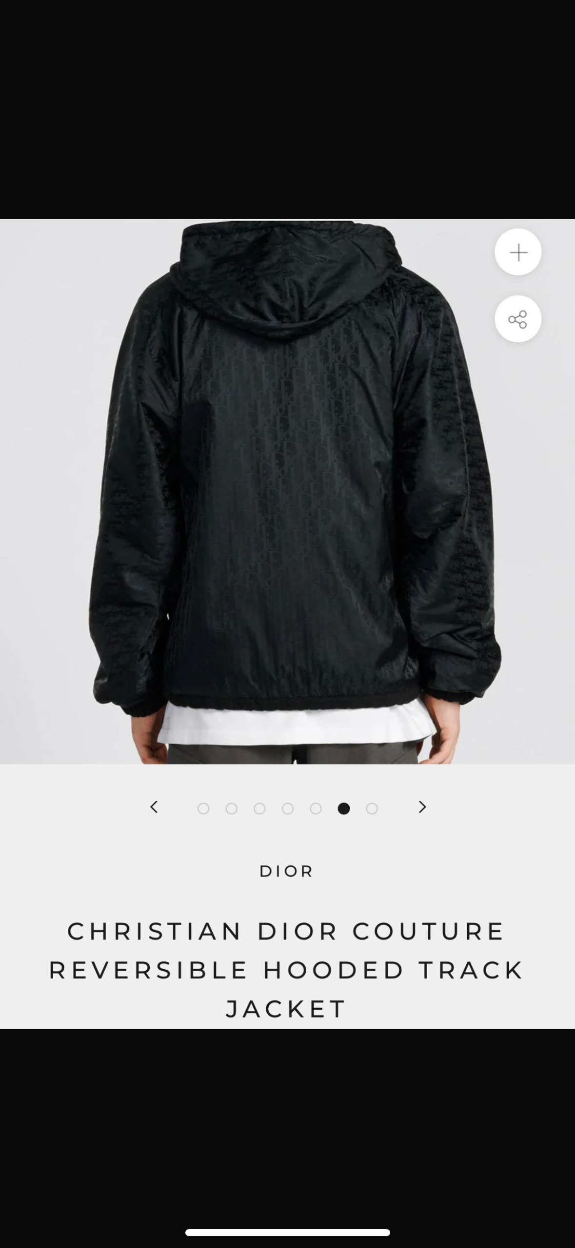 Double Face Reversible Zip Hoodie dior Black - CBLACK