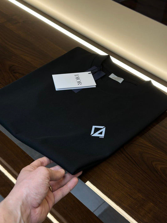 Dior Reflected Geometric Logo T-Shirt Black Edition