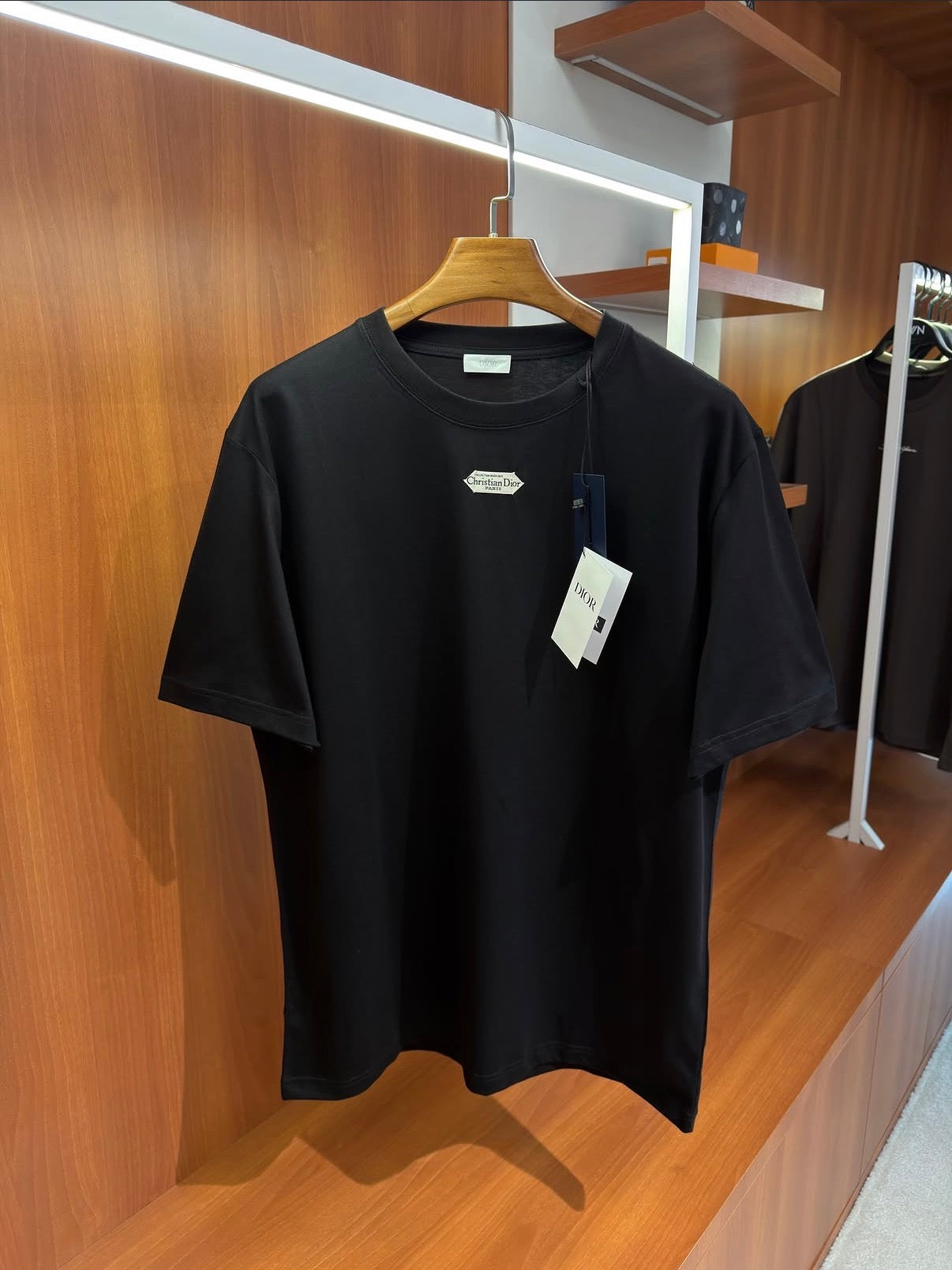 Dior Diamond Logo Black T-Shirt