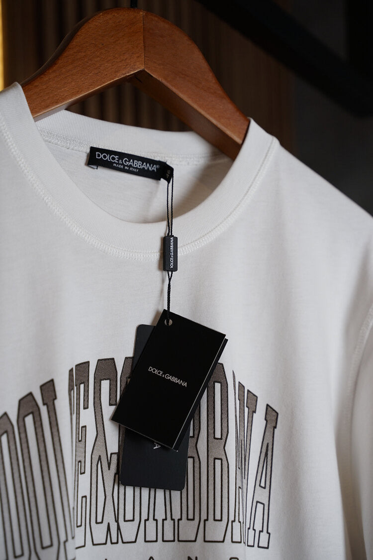 Dolce & Gabbana Milano Arch Logo T-Shirt – White