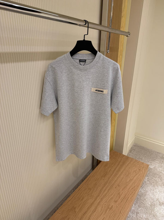 Jacquemus Heather Grey Signature Tee