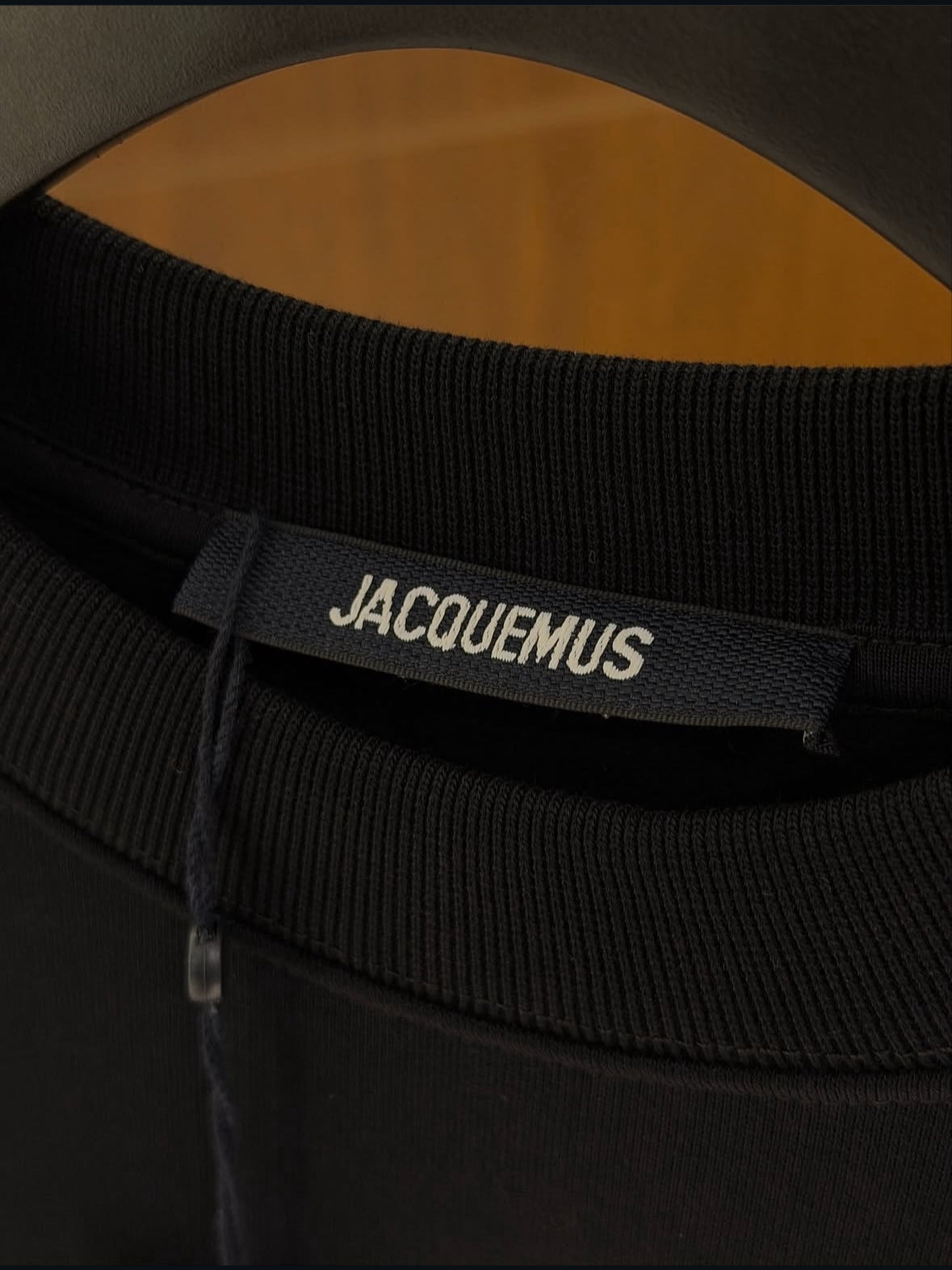 Jacquemus Le Sweatshirt Gros Grain in black.