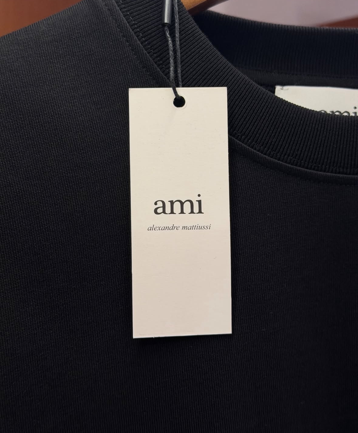AMI Paris Black Ami de Cœur T-Shirt - CBLACK