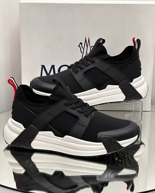 Moncler Trevia Luxury Low-Top Sneakers Black & White Edition