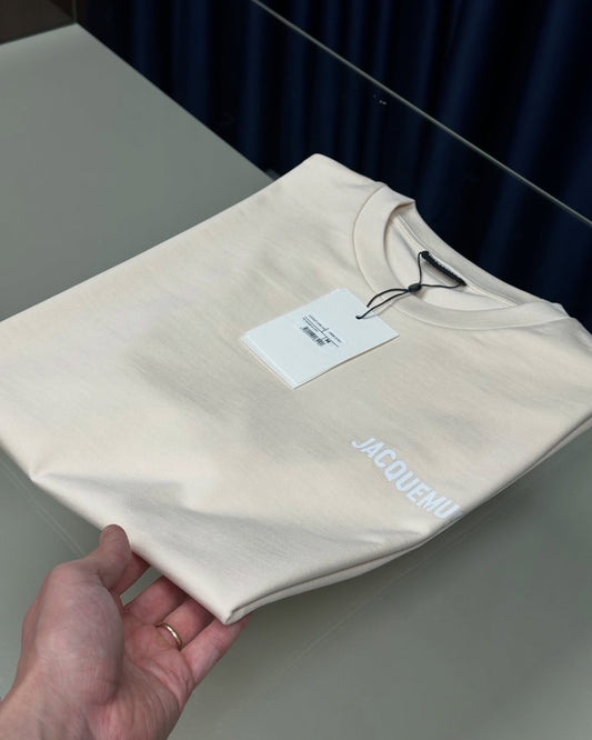 Jacquemus Signature Tee – Sand Beige