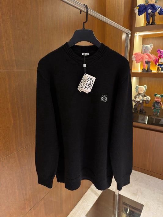 Loewe Anagram-Embroidered Wool Jumper.