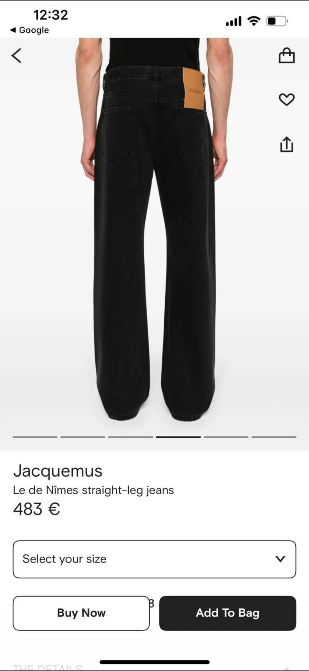 Jeans Jacquemus - CBLACK